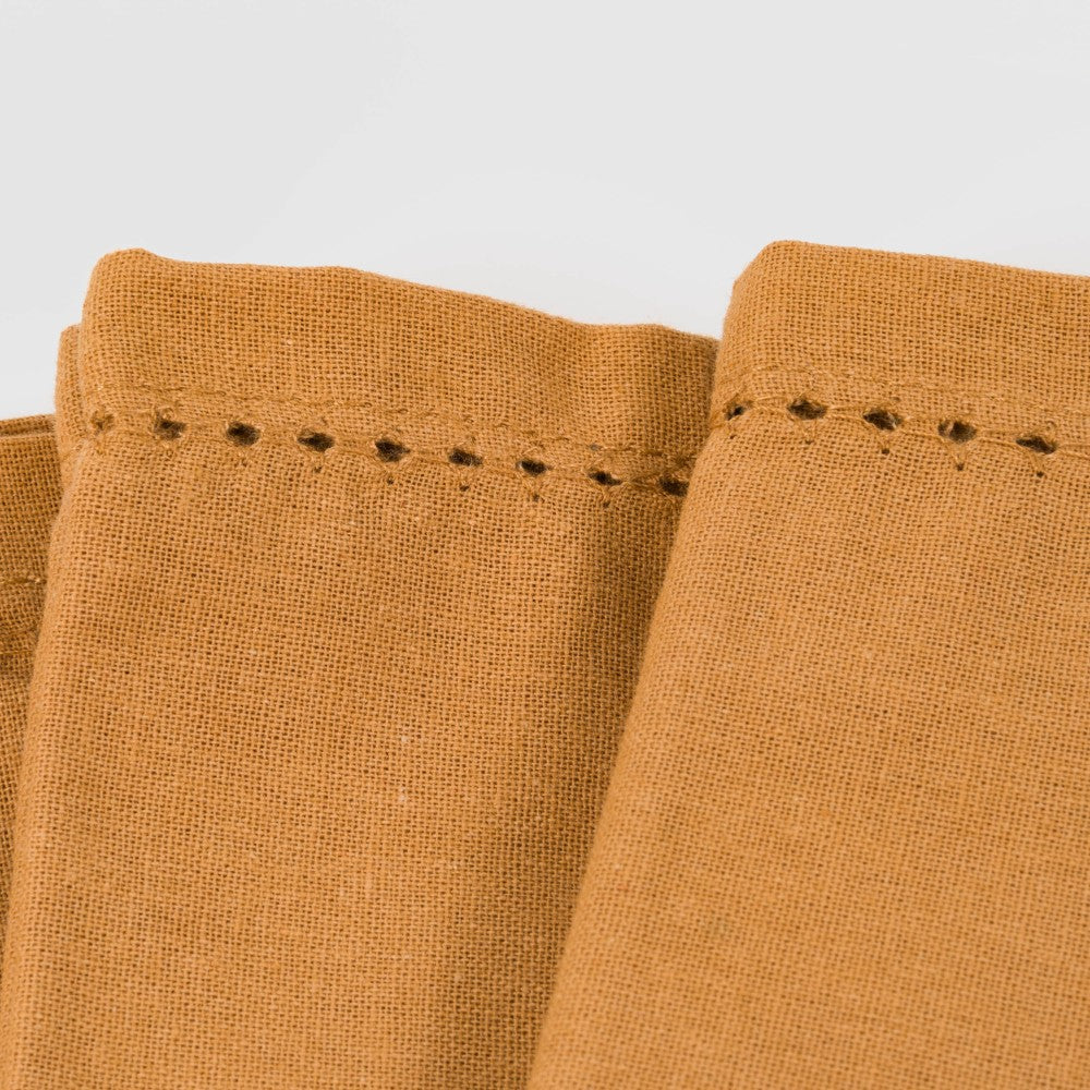 Set 4 Servilletas Liso Ocre