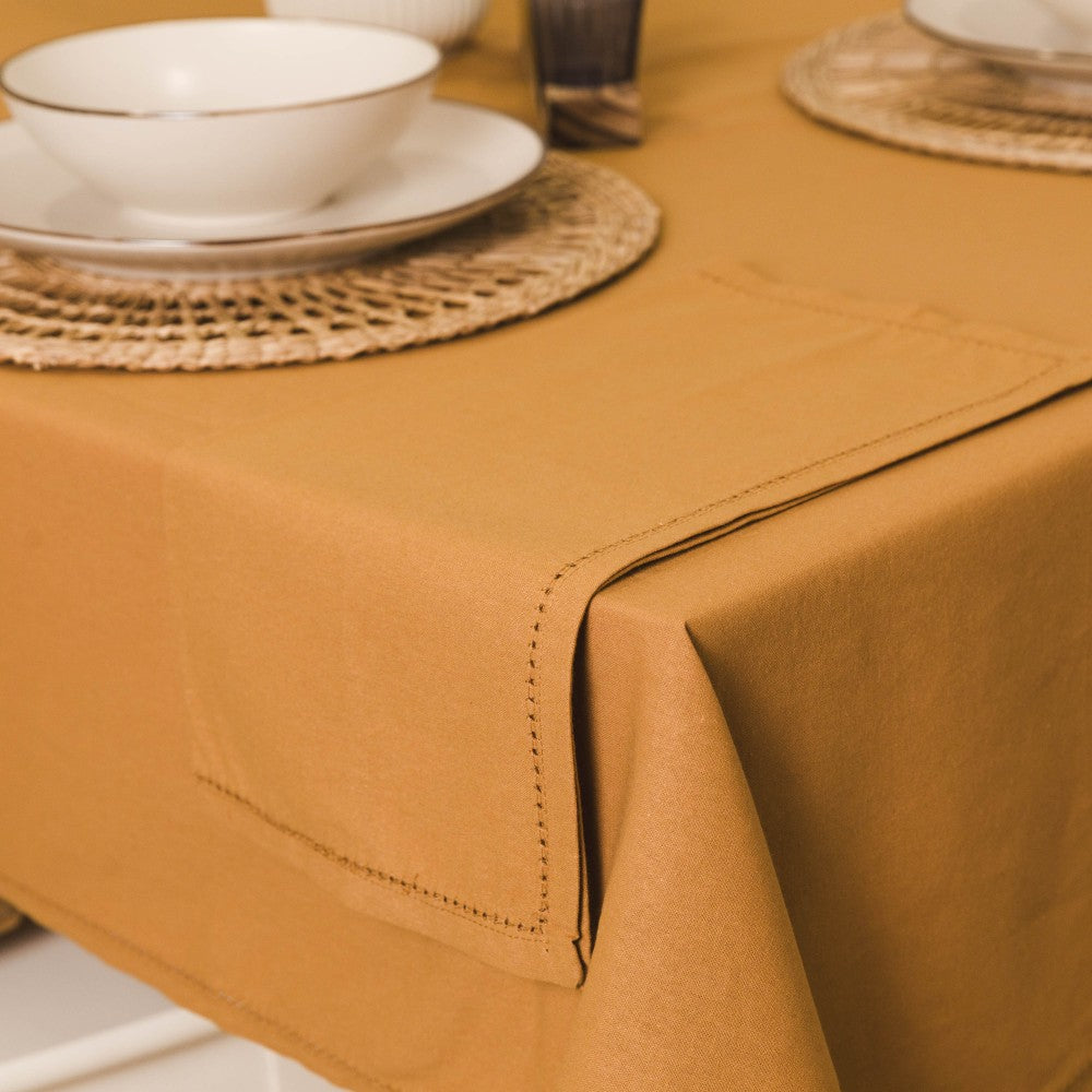 Set 4 Servilletas Liso Ocre
