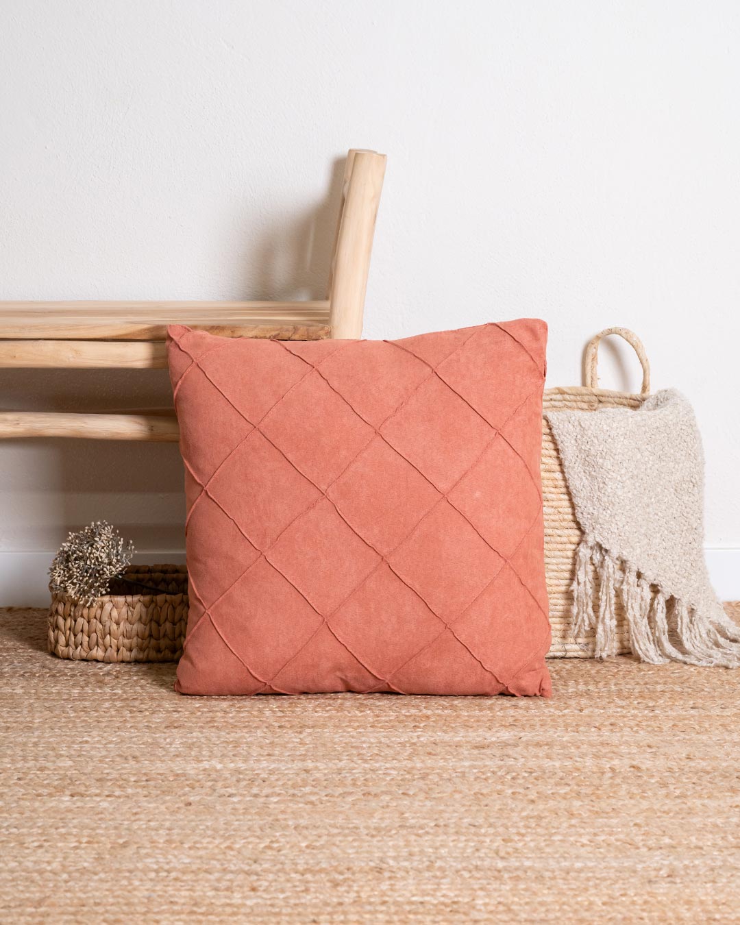 Nova Rombo Cushion Caldera Suede