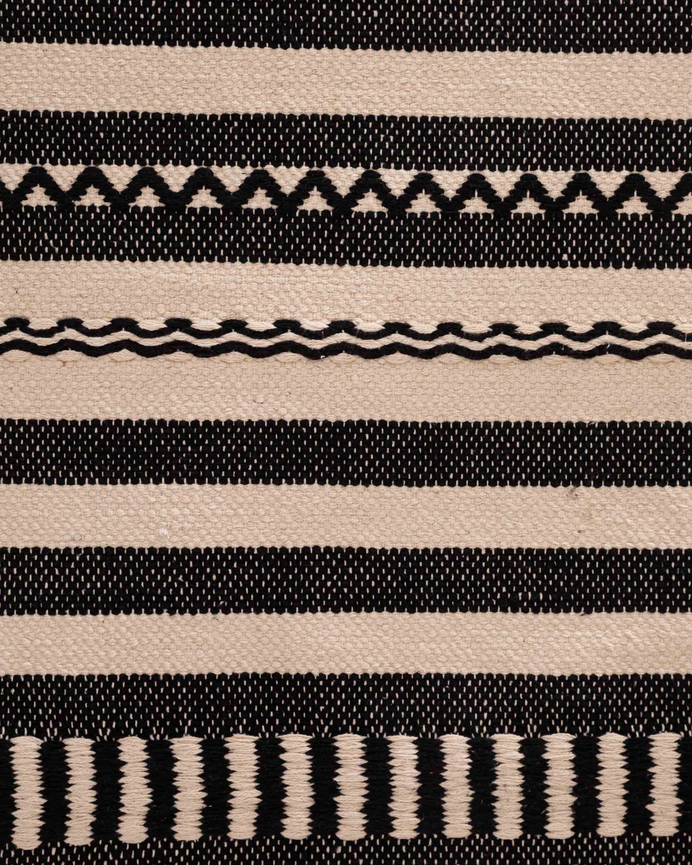 Alfombra Algodón Leito Negro