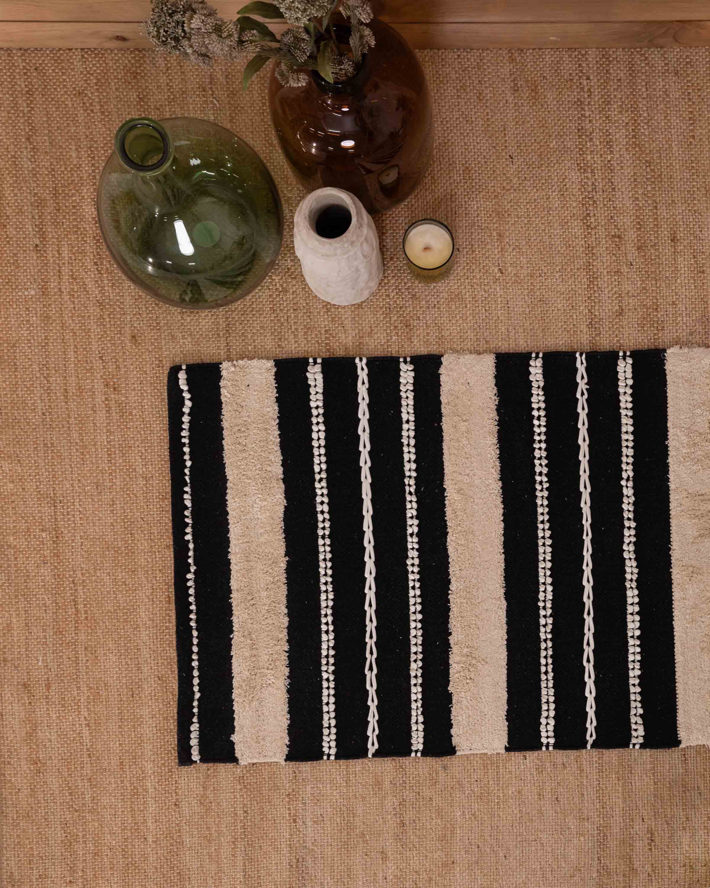 Alfombra Algodón Domus Negro