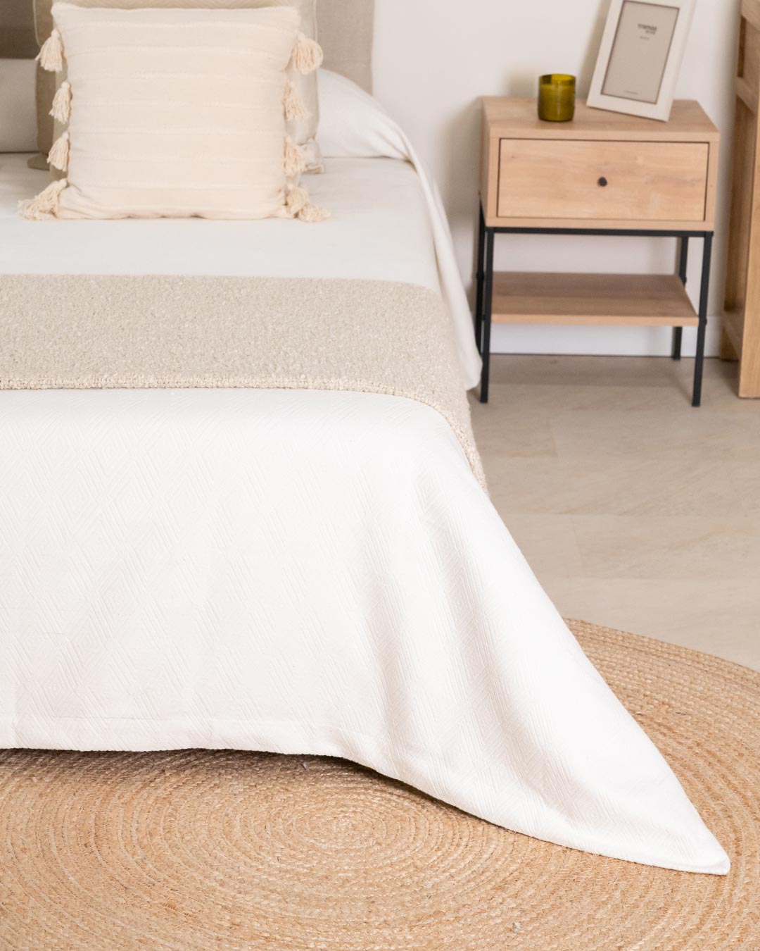 Colcha Julia Natural Piquet