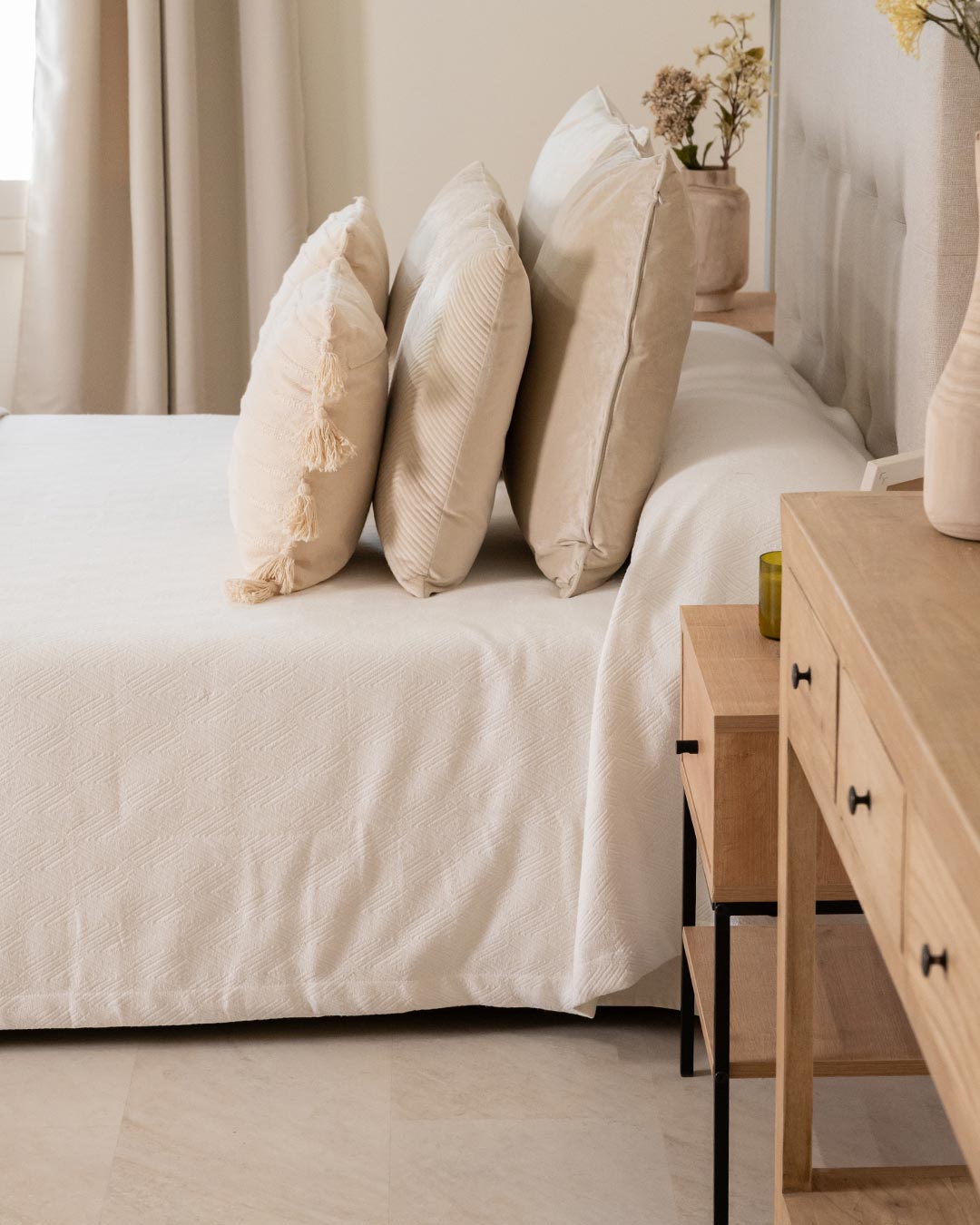 Colcha Julia Natural Piquet