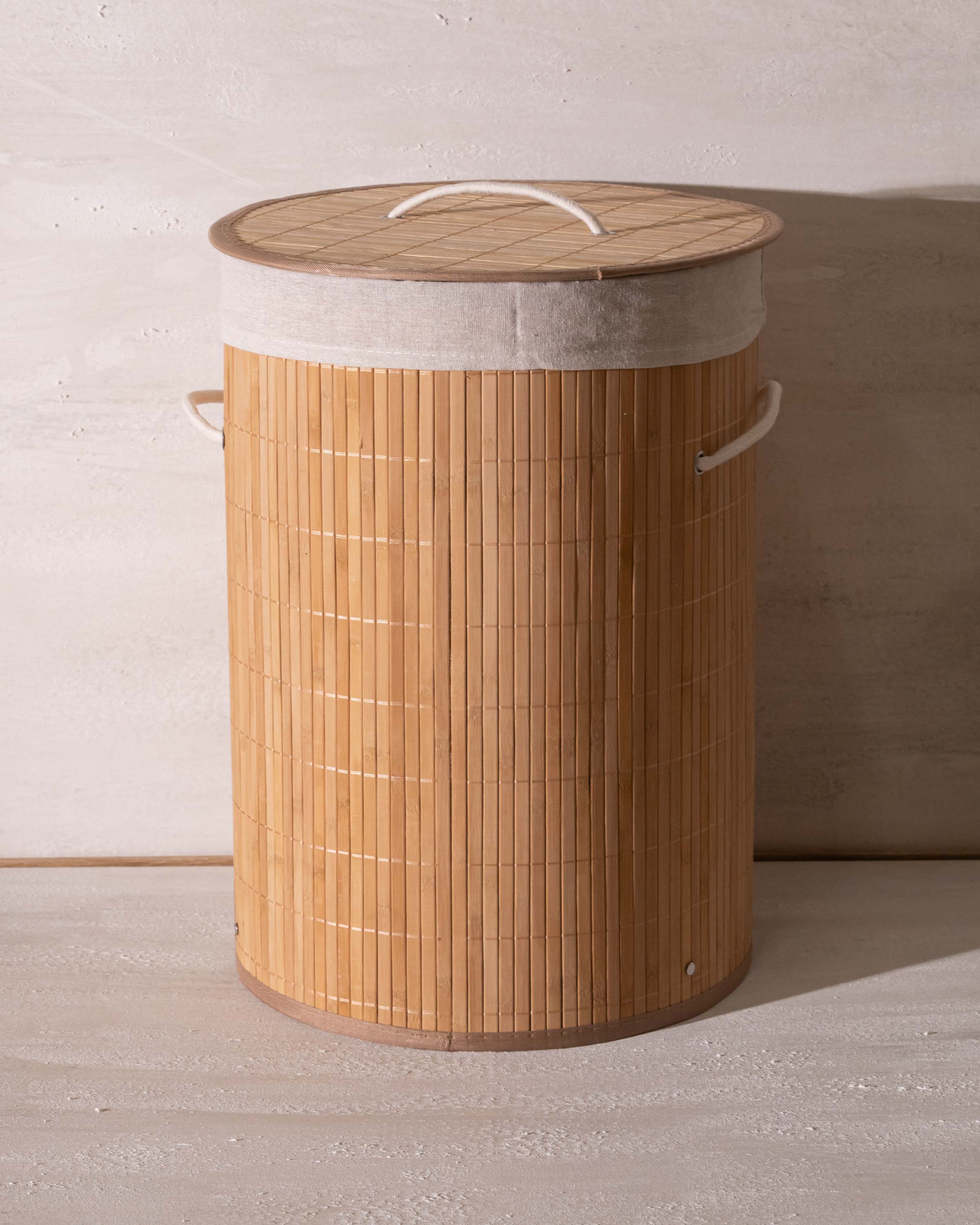 Cesto Ropa Bimba Plegable Bambú