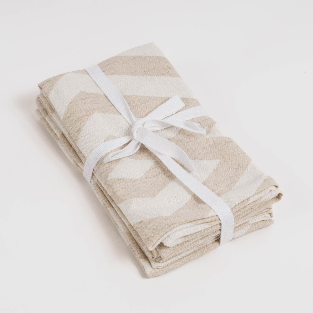 Set 4 Servilletas Nela Beige