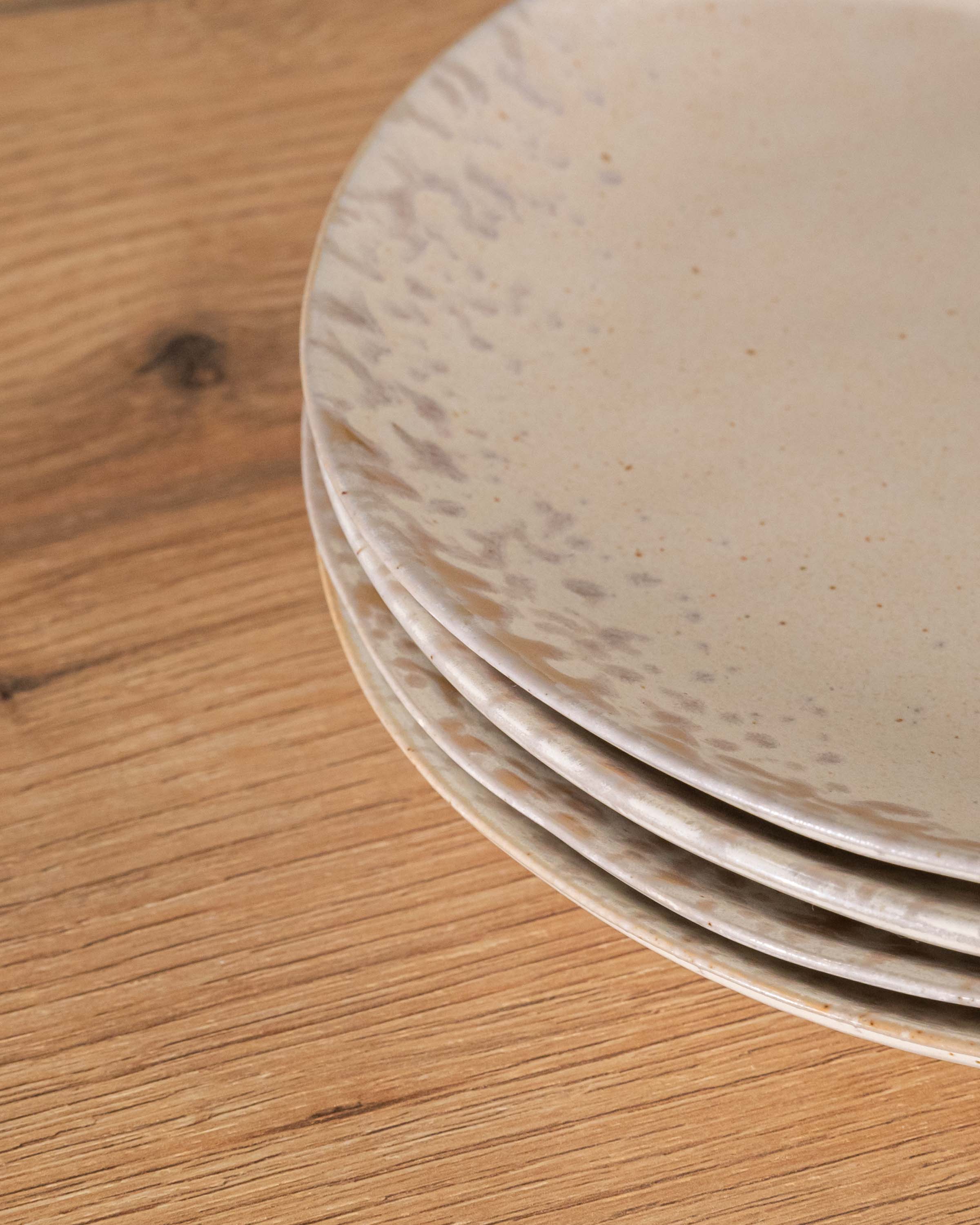 Plato Llano Clauvelia Envejecido | Pack de 6