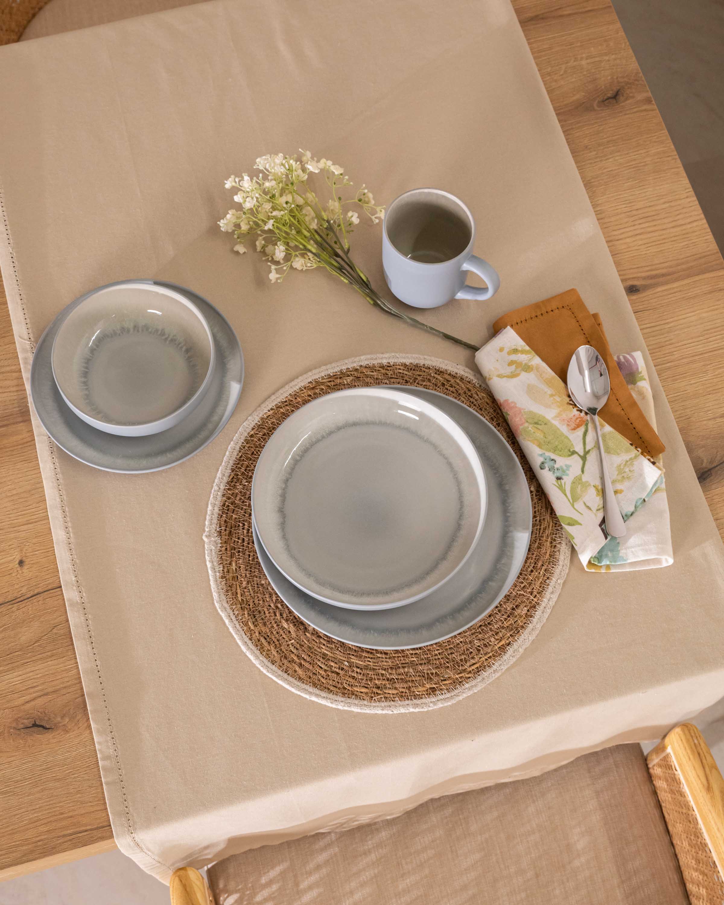 Plato Llano Esperina Índigo | Pack de 6