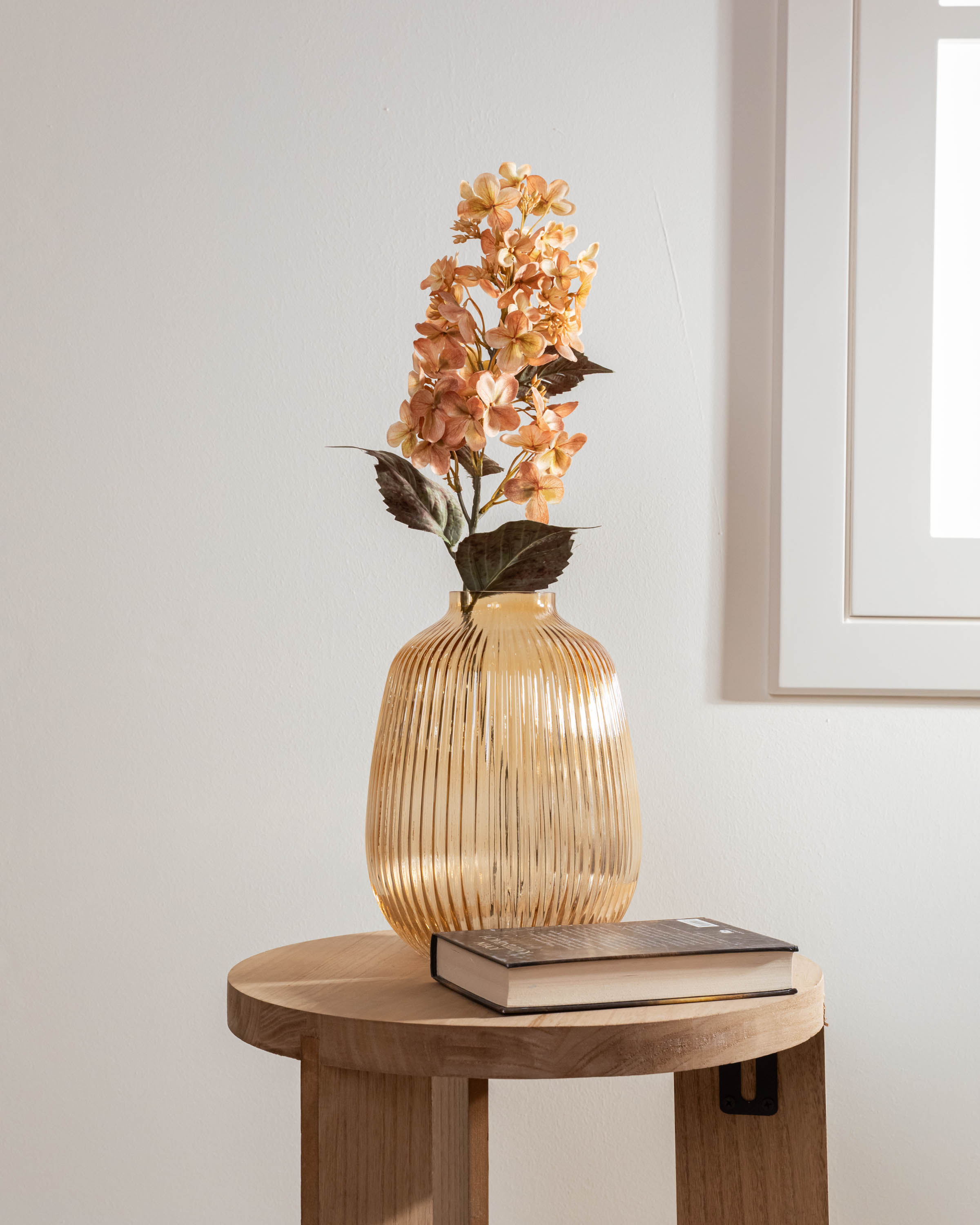 Flor Cono Hortensia Beige