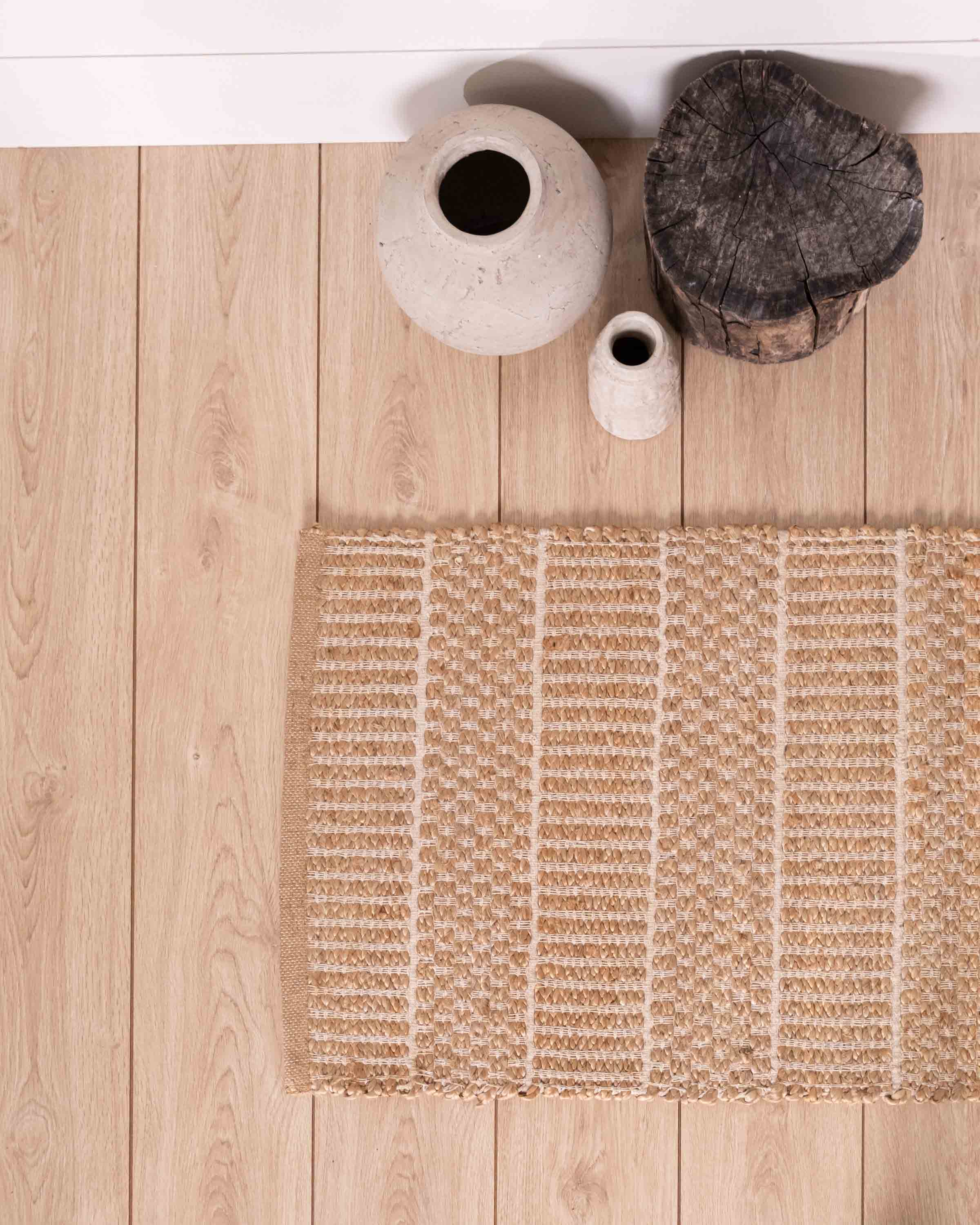 Alfombra Algodón Jute Islandia Natural