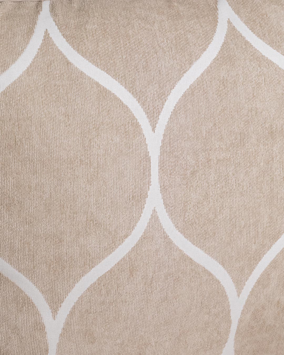 Almofada Lippy Taupe Chenille Jacquard
