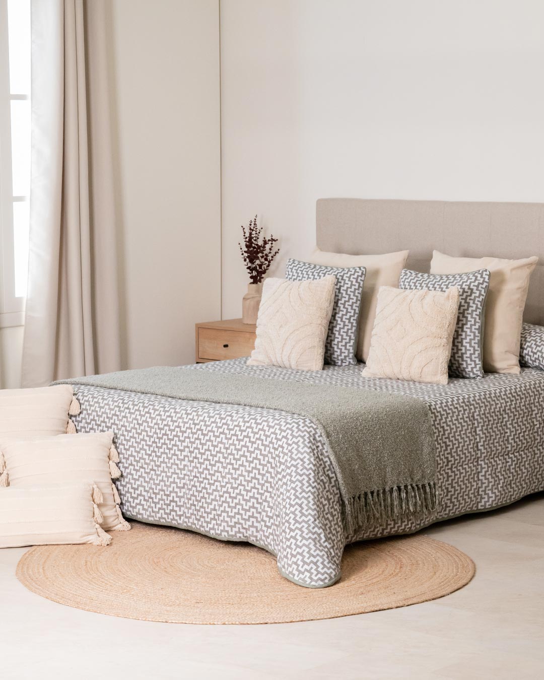 Edredom Jacq Chenille Tebas Dry Green
