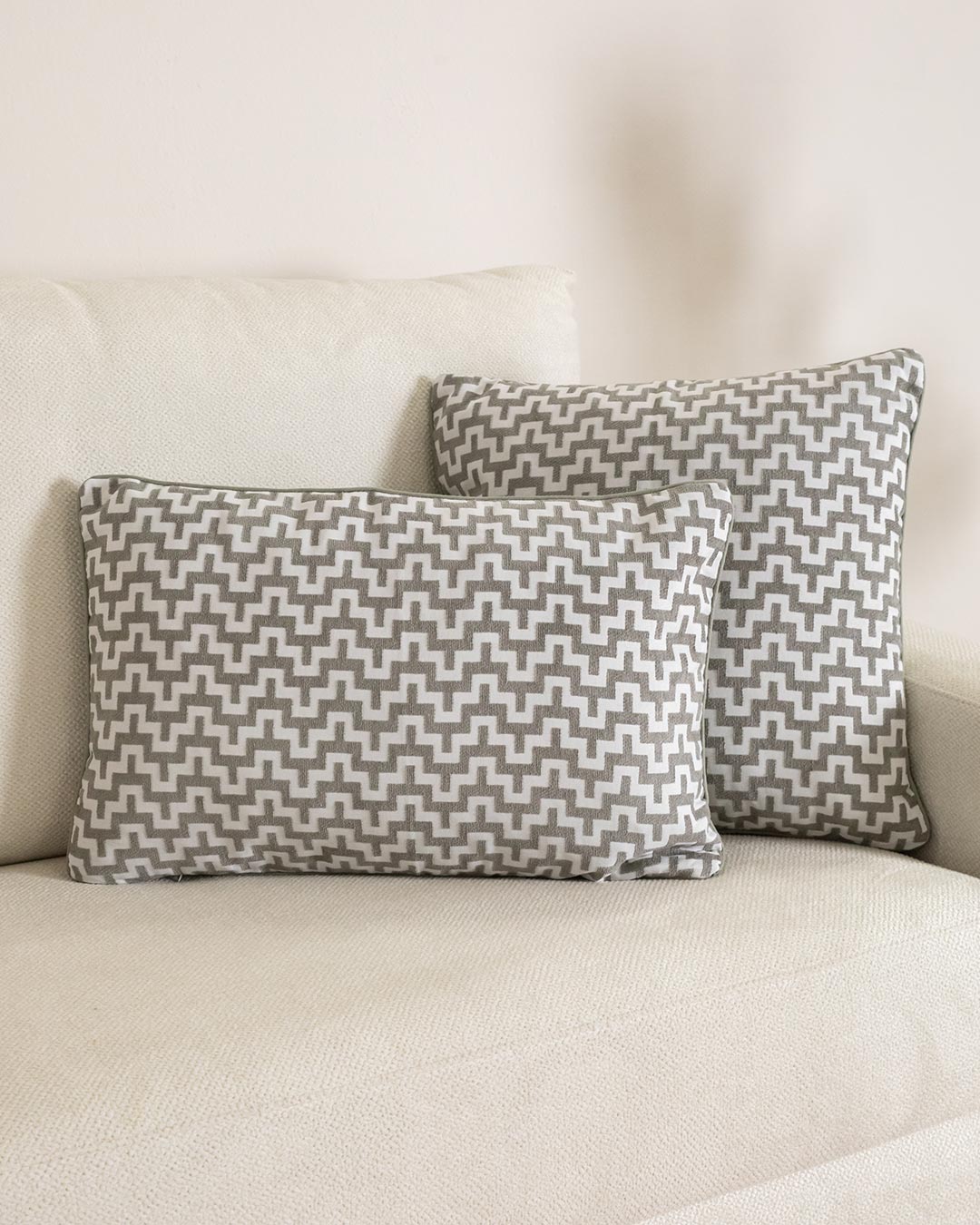 Almofada Jacquard Chenille Tebas Verde Seco