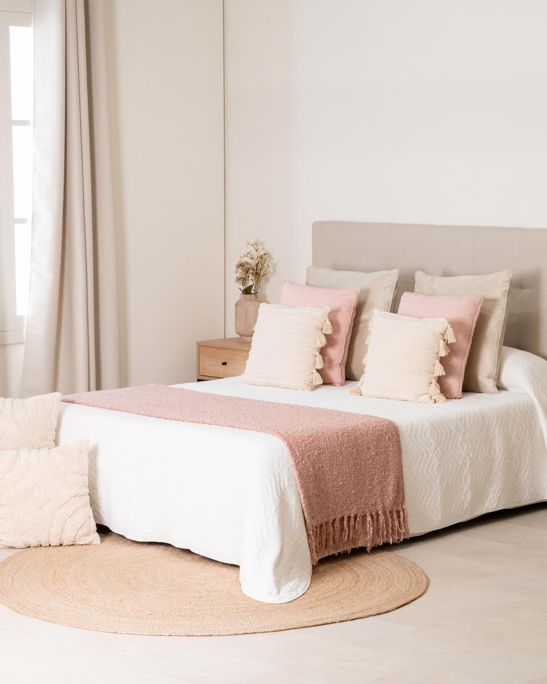 Colcha Jacquard Nela Blanco