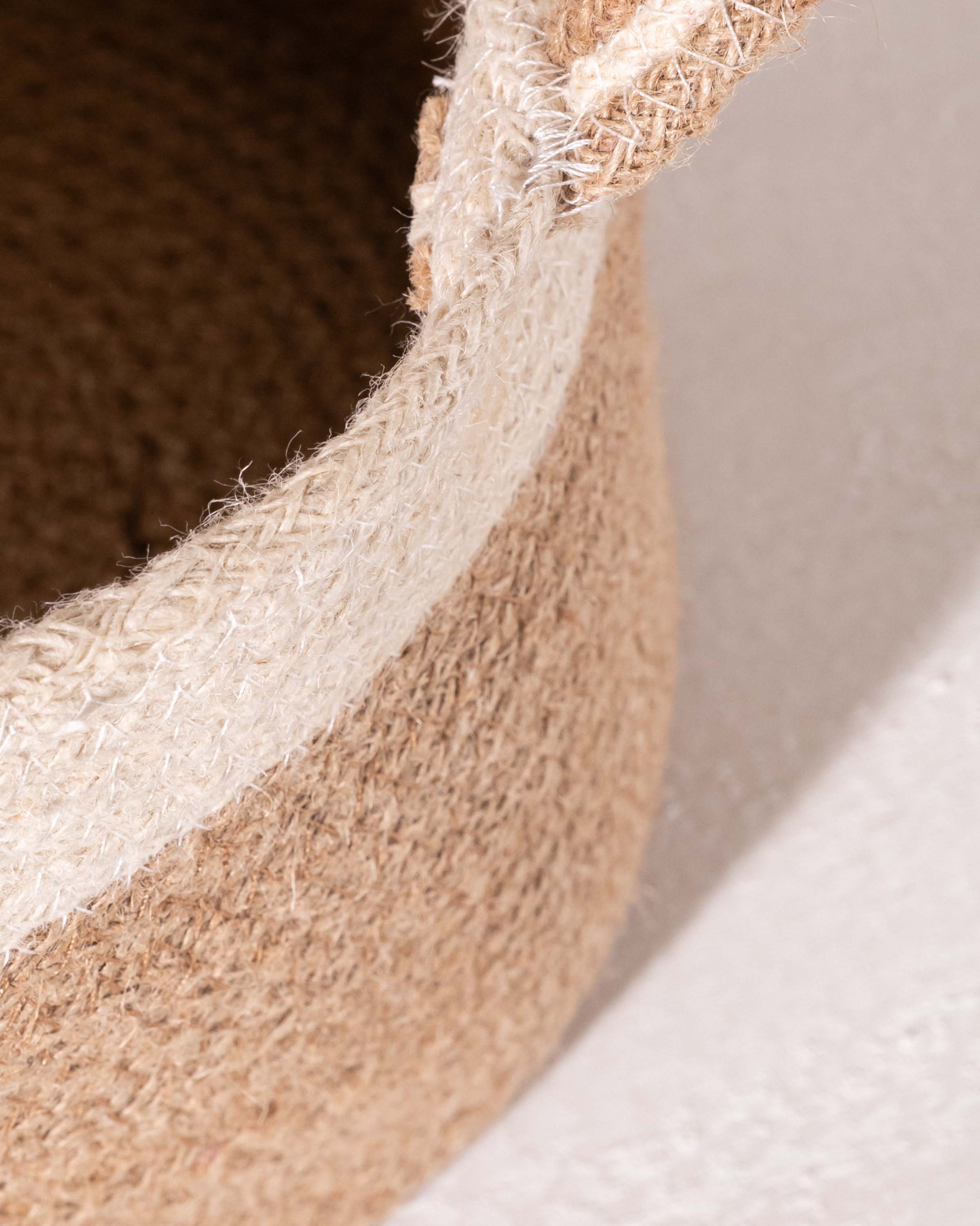 Cesto con asas Jute Alen Natural