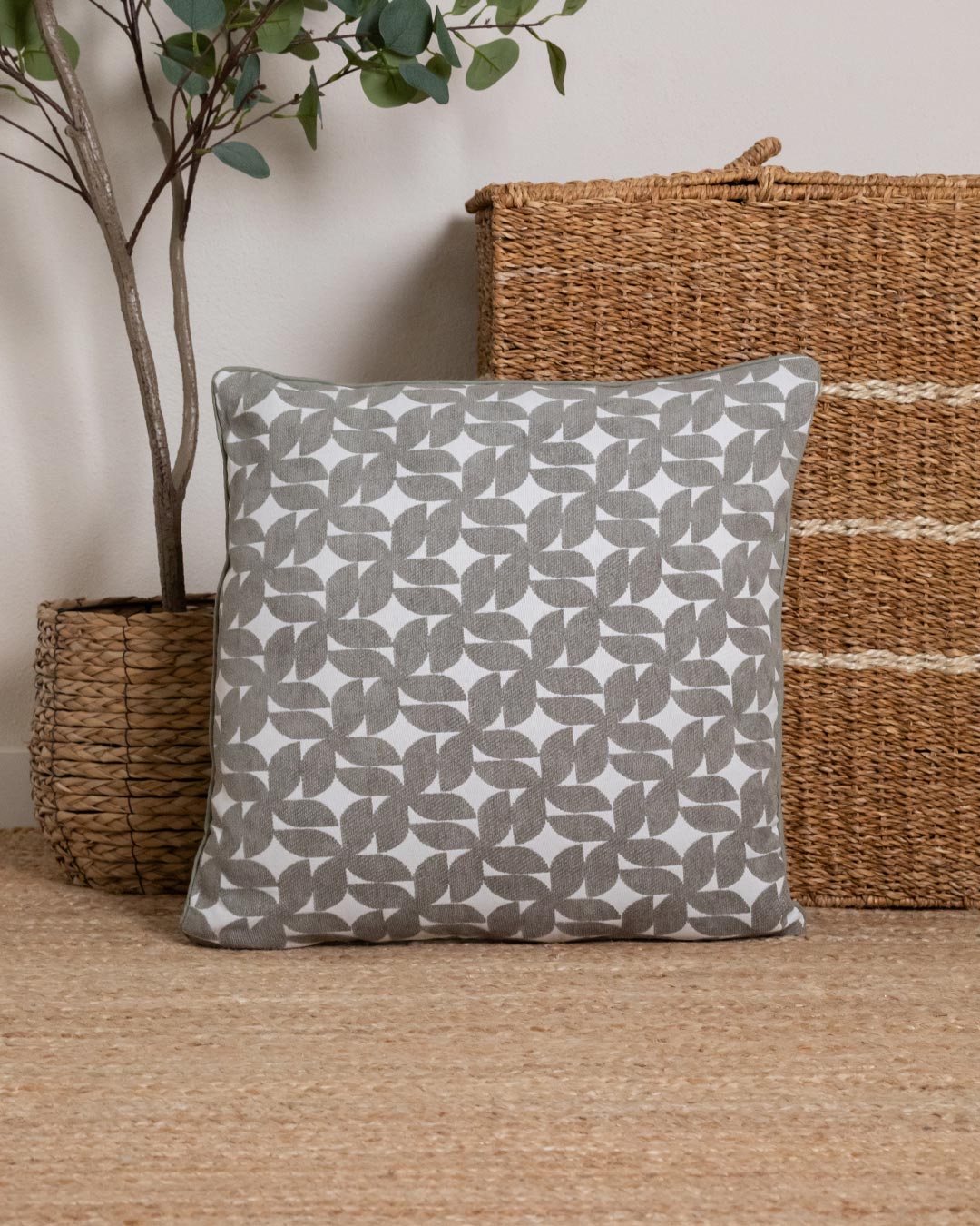 Almofada Jacquard Chenille Keira Verde Seco