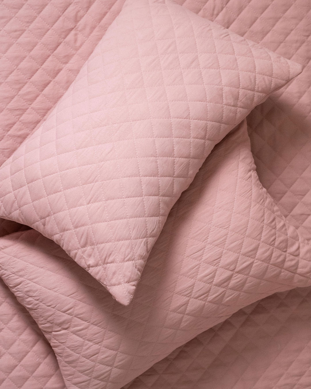 Colcha Multiestación Rellenable Flecos Rosa Keike