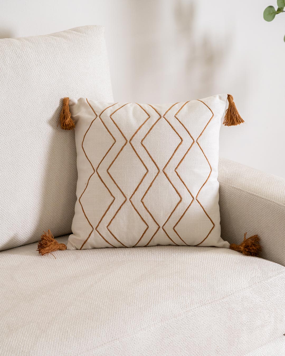Almofada Zig Cotton Ocre