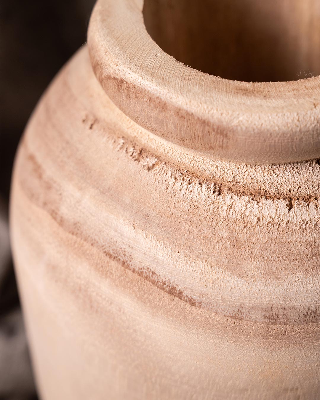 Vaso de Madeira 4177L Natural