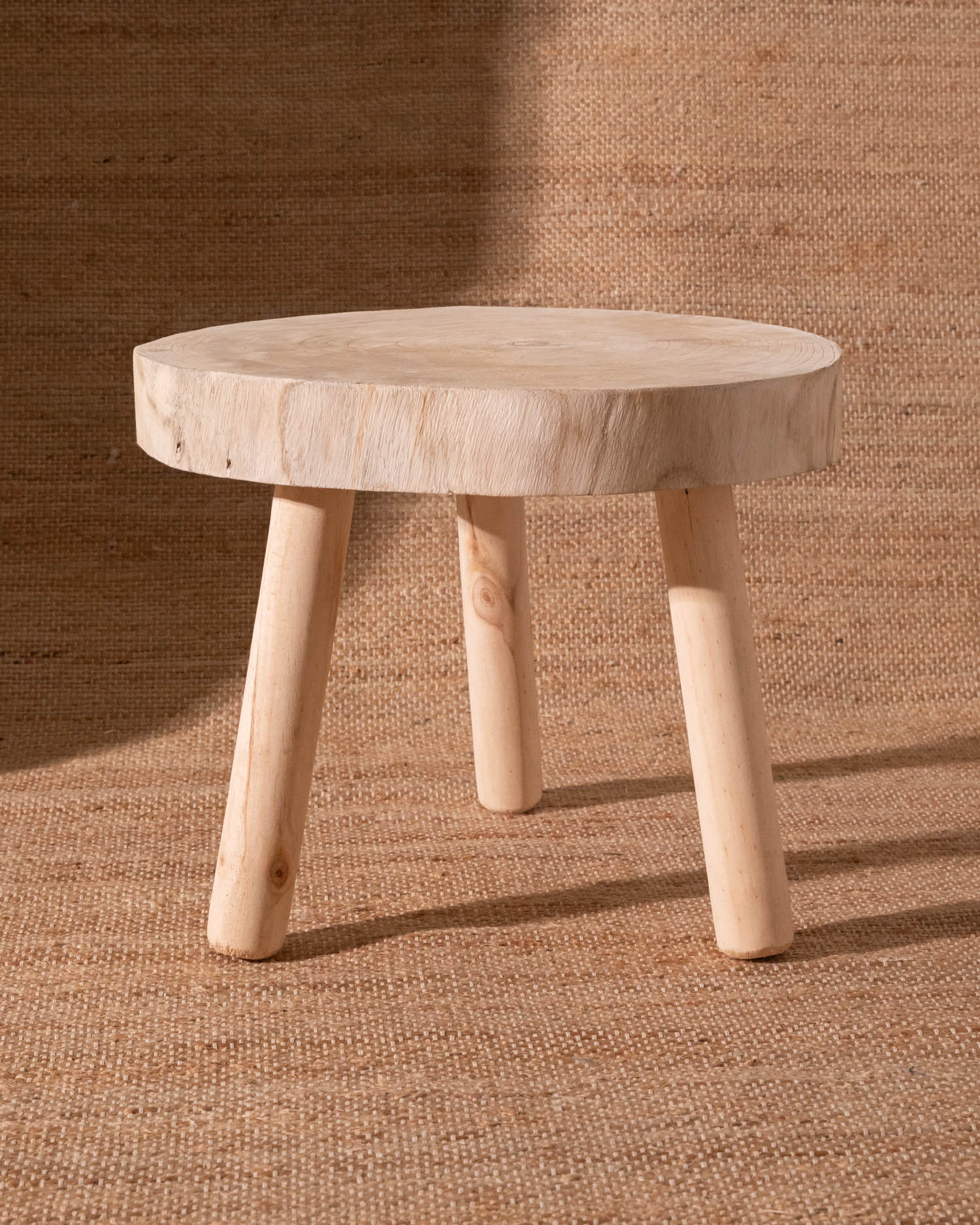 Mesa Tronco Natural Redonda Estilo Rústico Natural