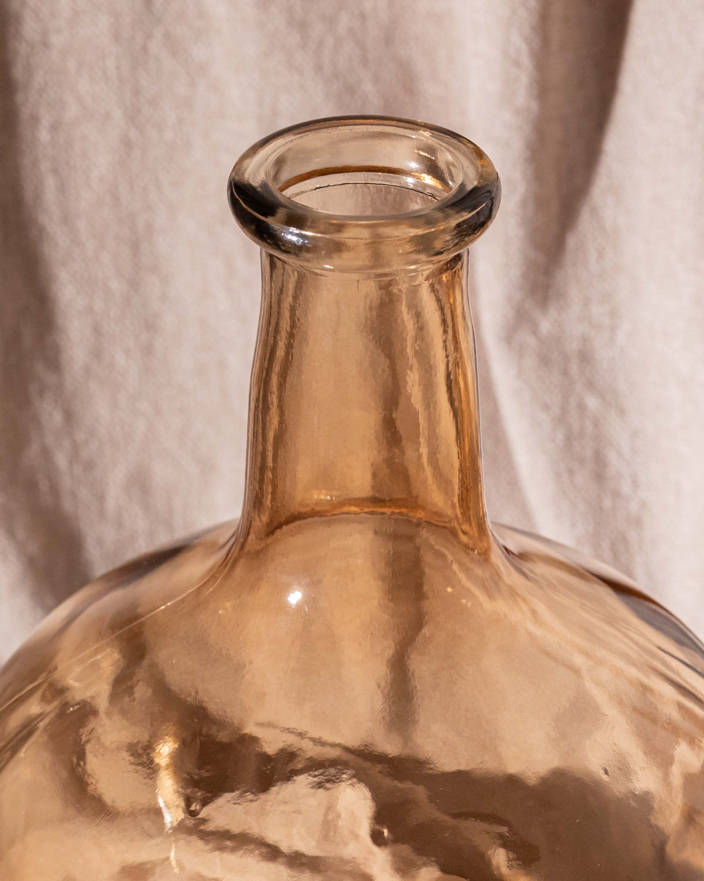 Jarrón Cristal Marrón