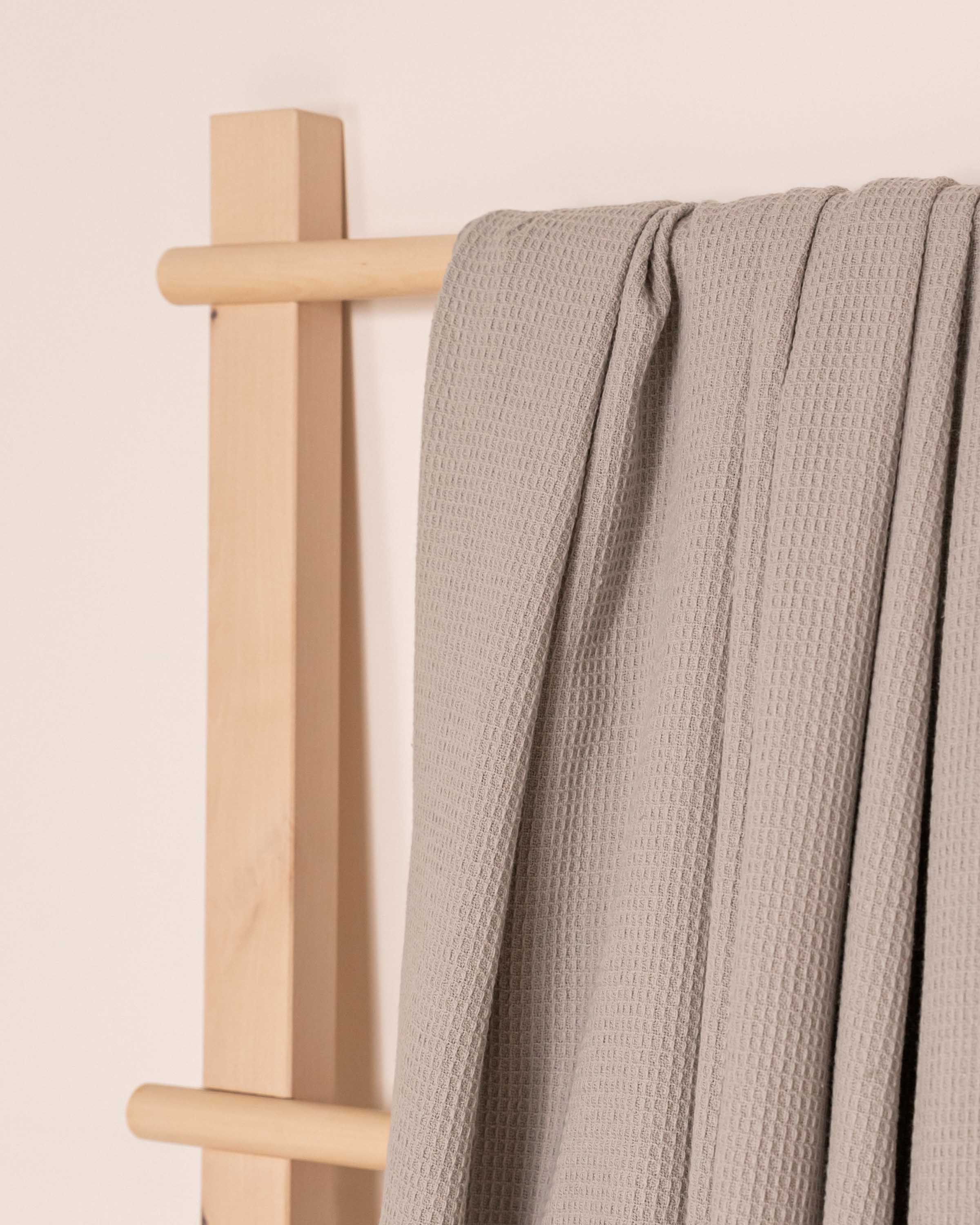 Plaid Waffle Gris Claro