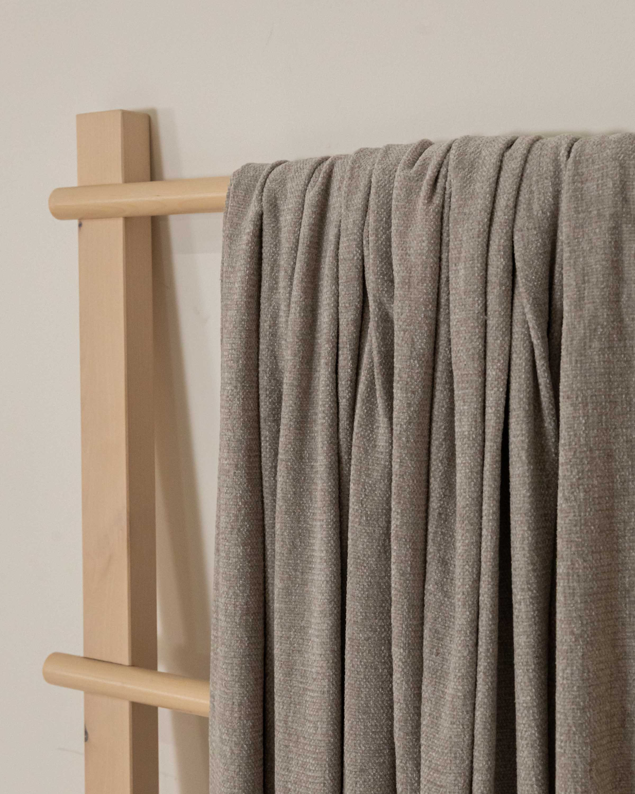 Plaid Chenilla Gris Claro