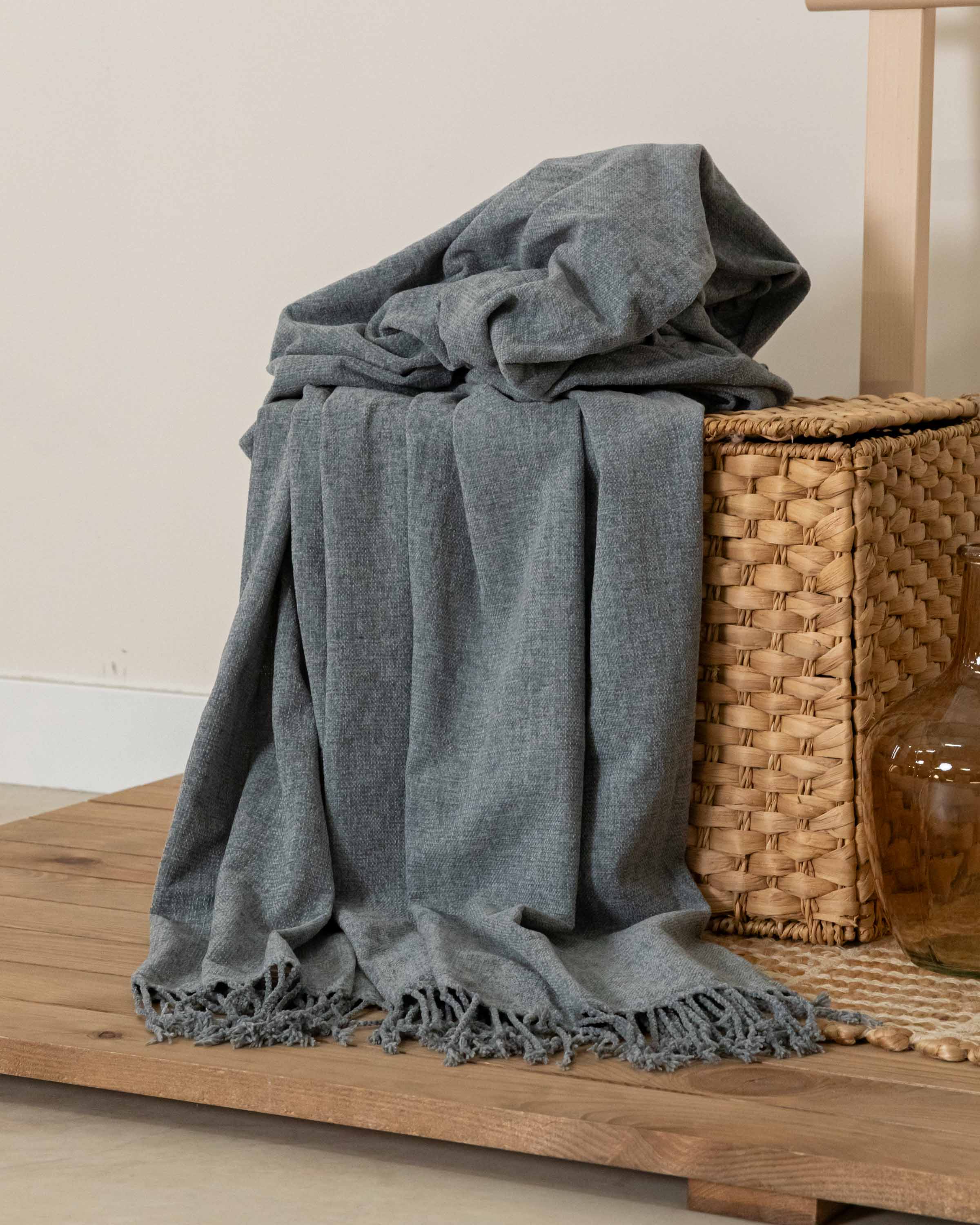 Plaid Chenilla Azul Keike