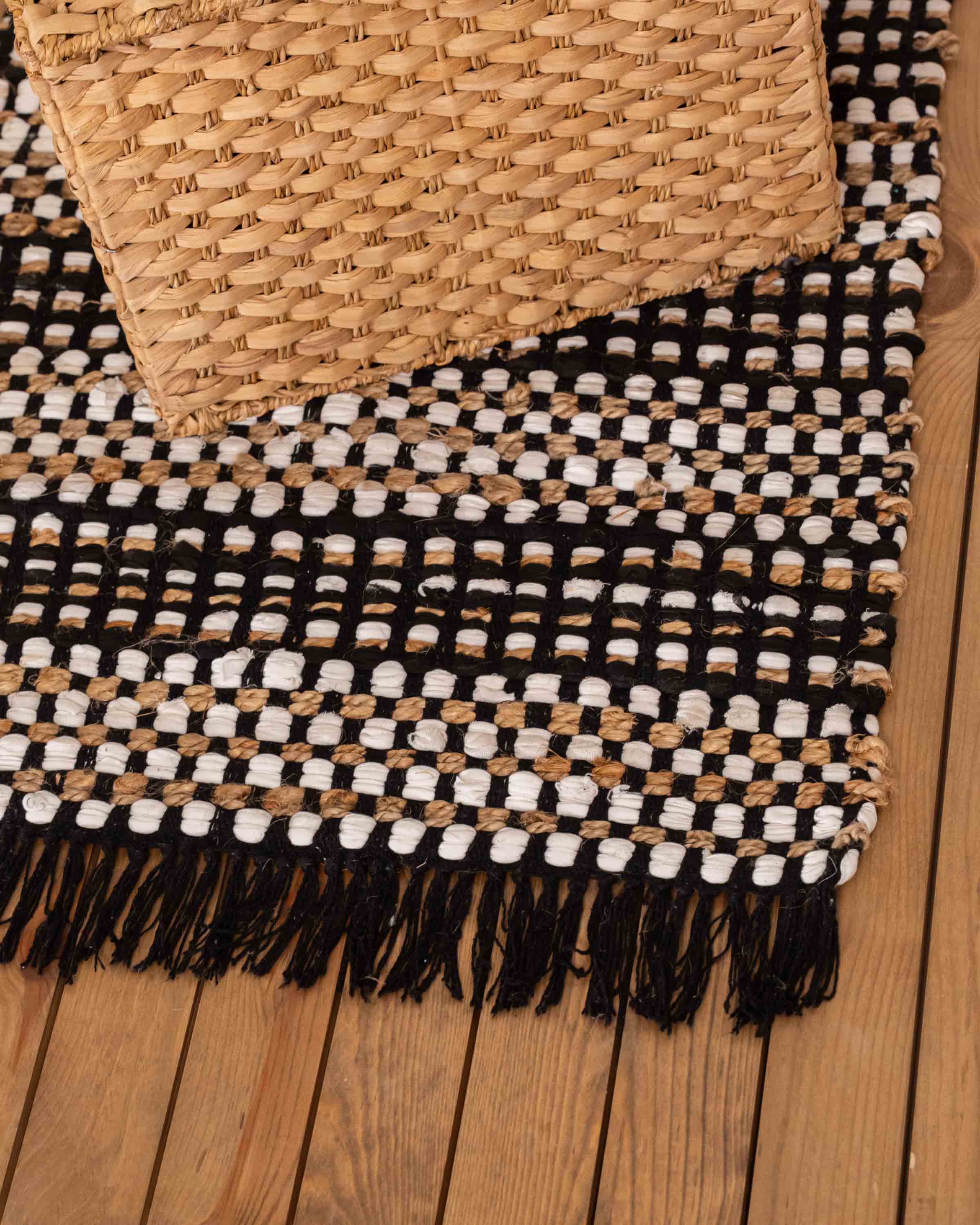 Alfombra Algodón Mirra Negro