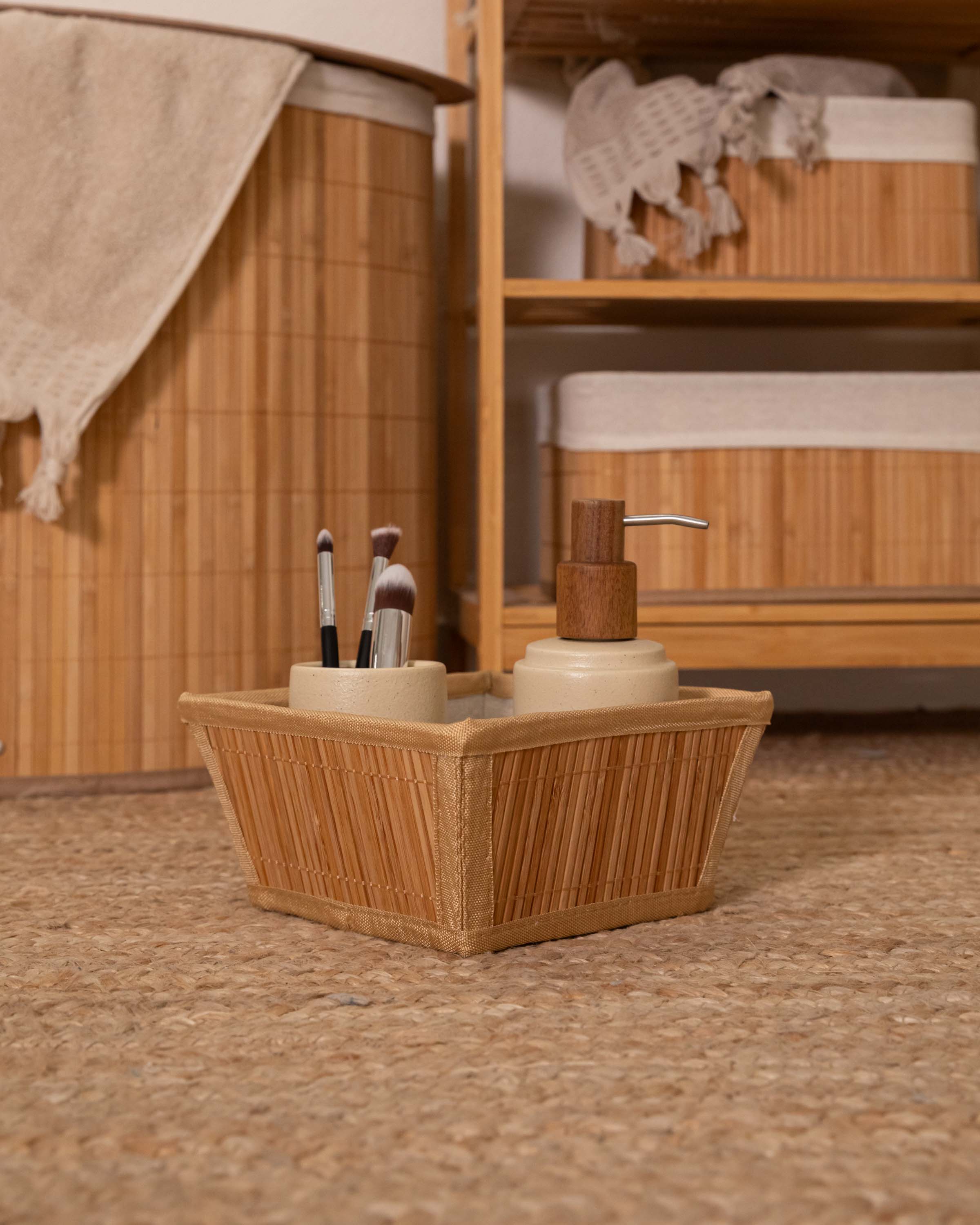 Cesta Bambú Arthur 20x20x10cm
