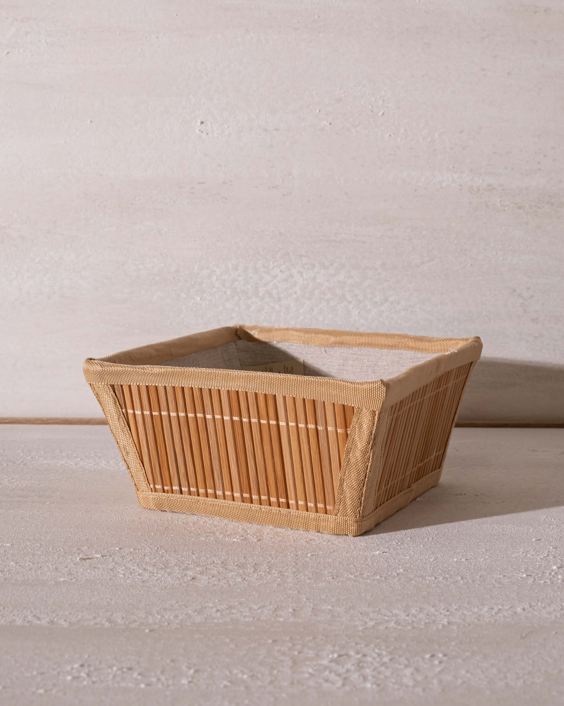 Cesta Bambú Arthur 22x22x11cm