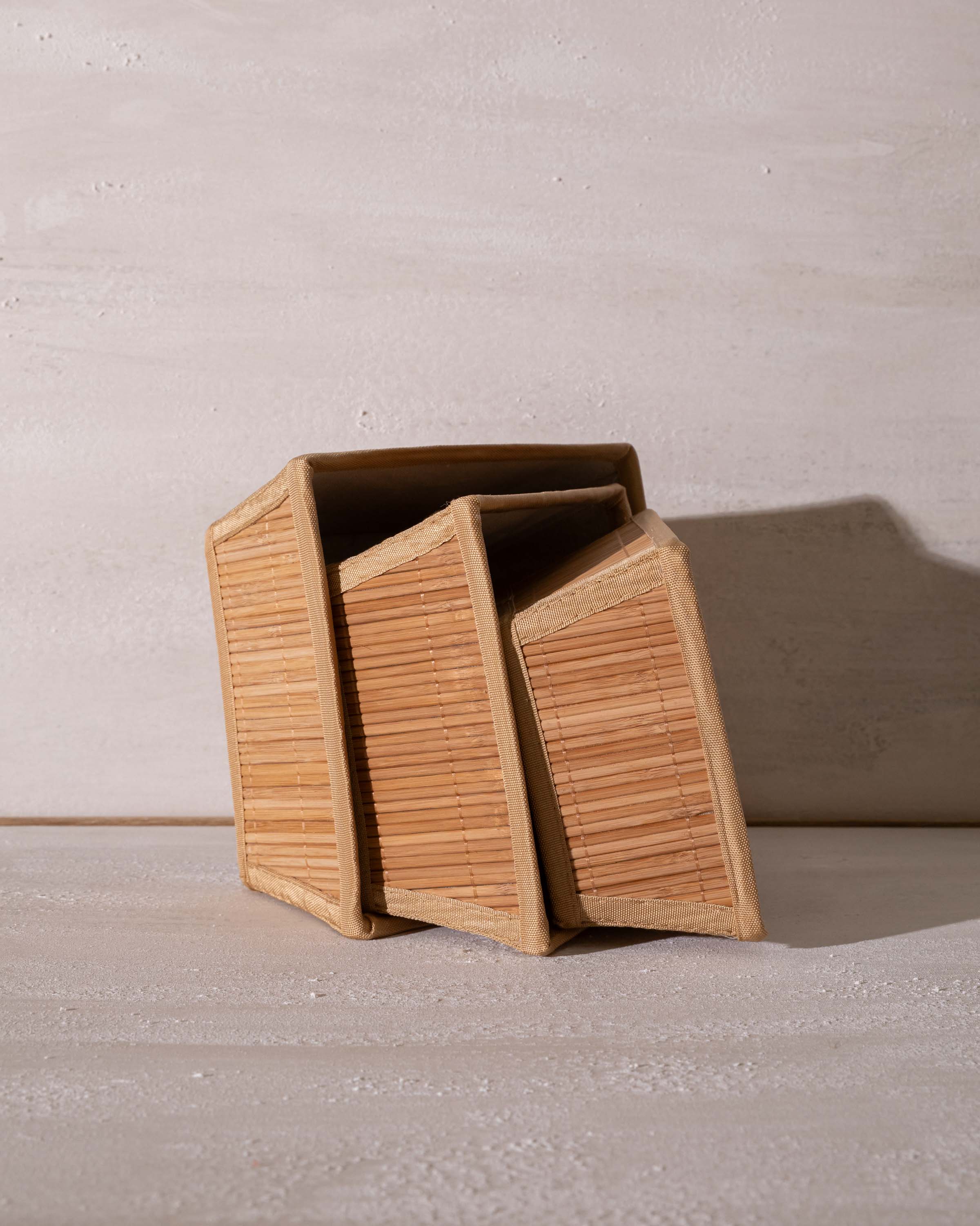 Cesta Bambú Arthur 22x22x11cm