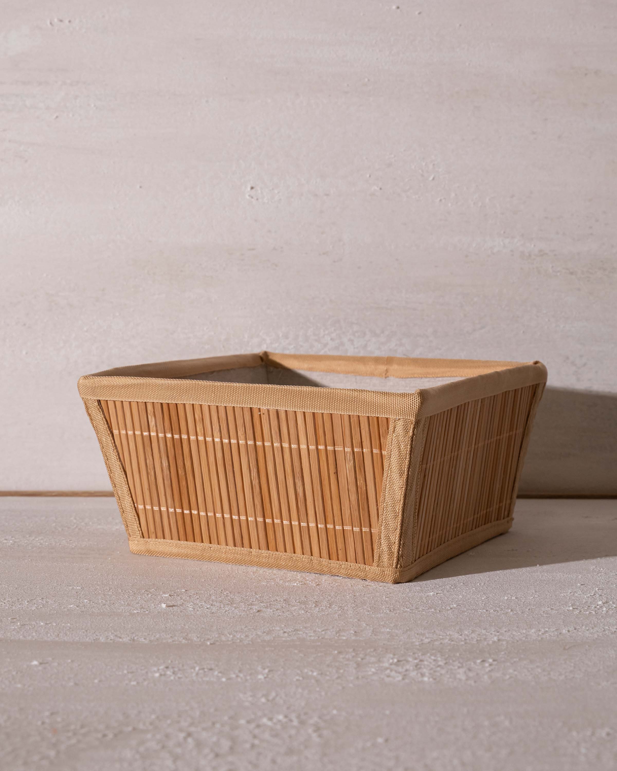 Cesta Bambú Arthur 24,5x24,5x12cm