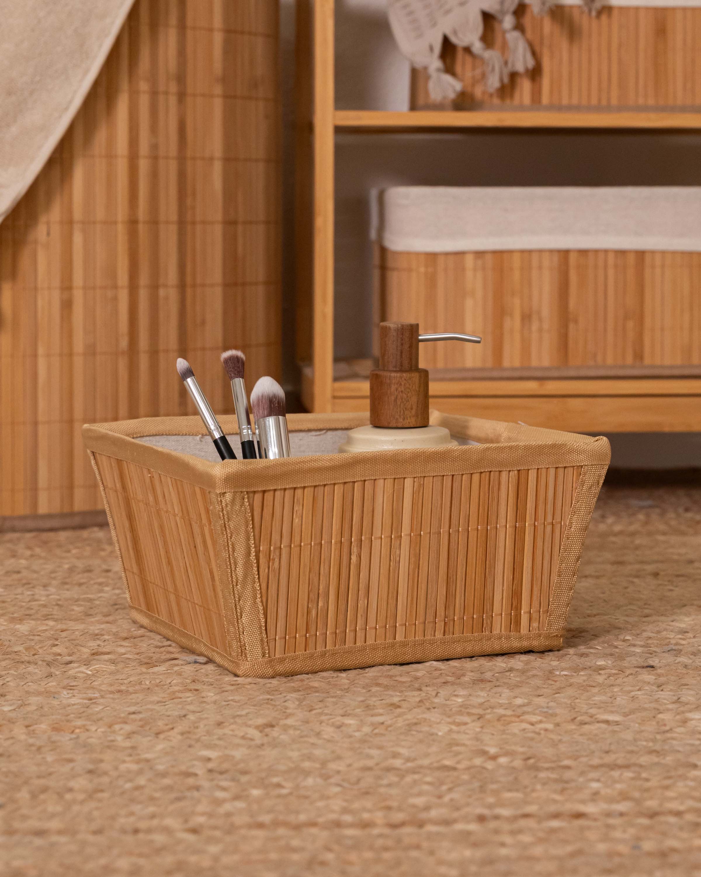 Cesta Bambú Arthur 24,5x24,5x12cm
