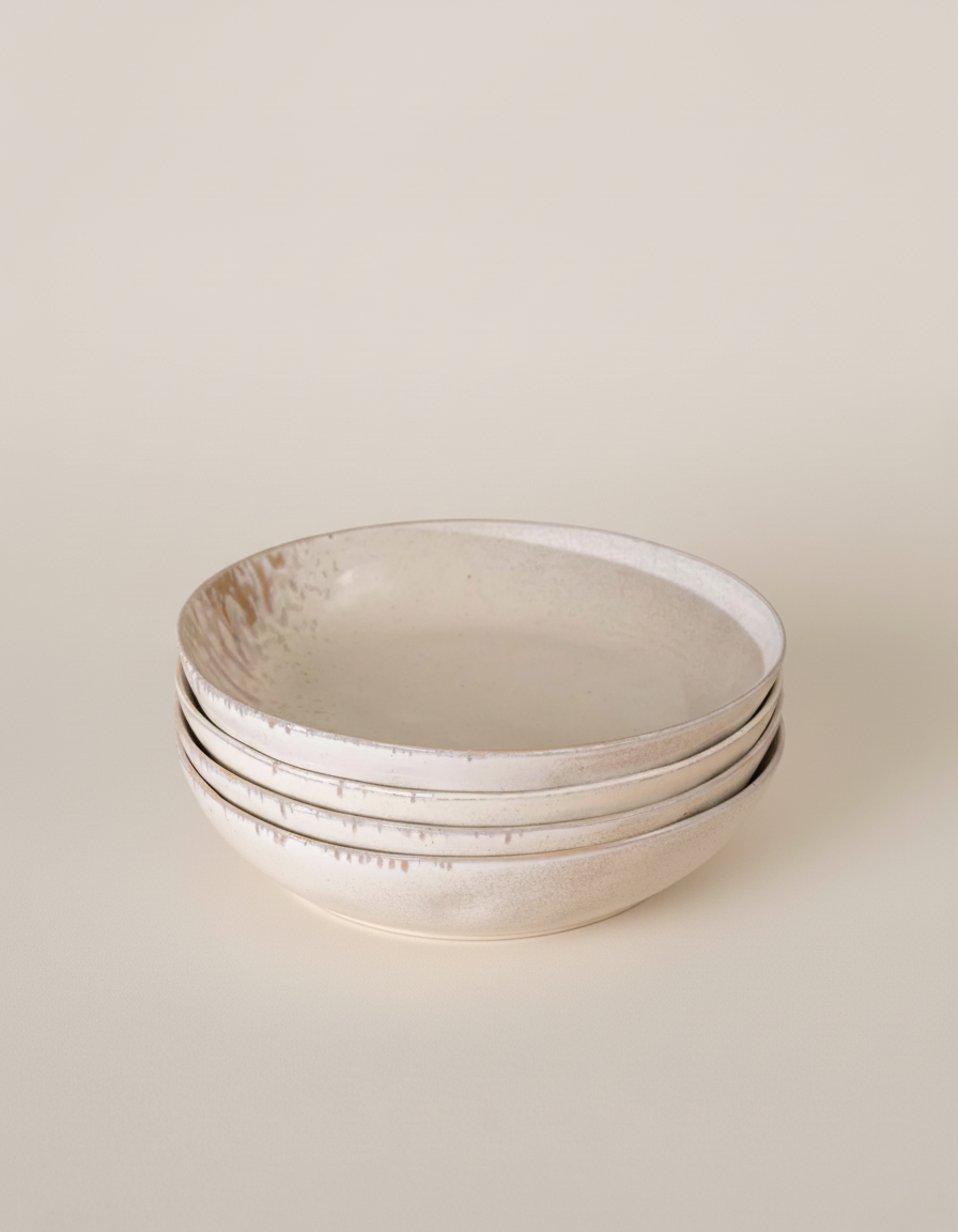 Plato Hondo Clauvelia Envejecido | Pack de 6