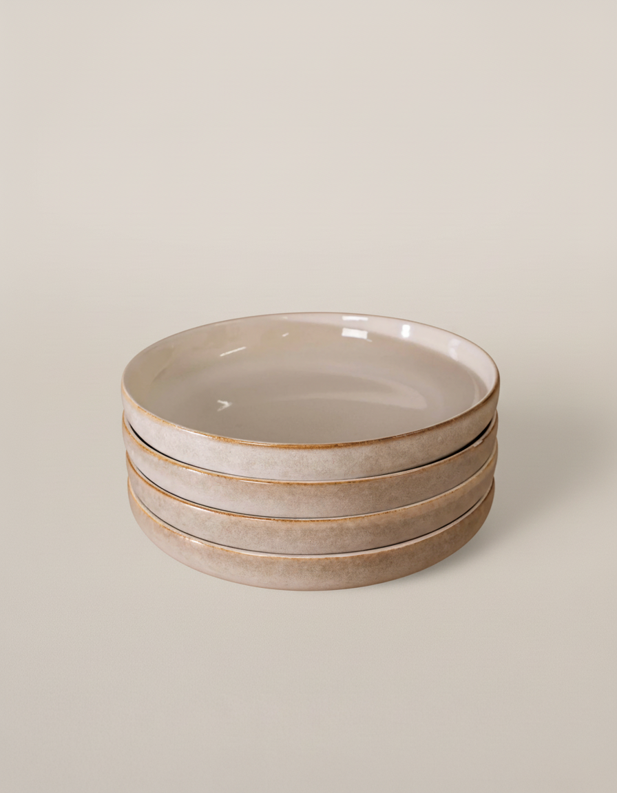 Plato Hondo Danilia Beige | Pack de 6