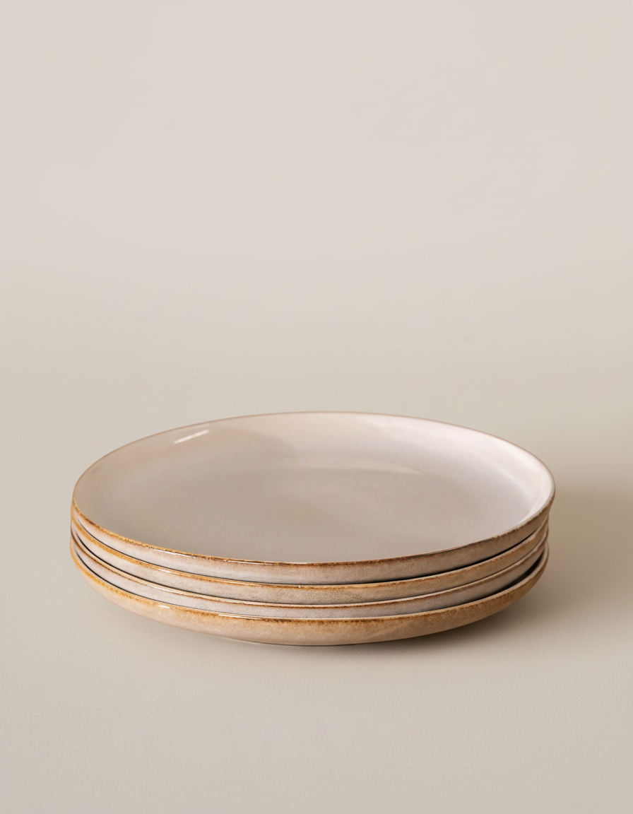 Plato Llano Danilia Beige | Pack de 6