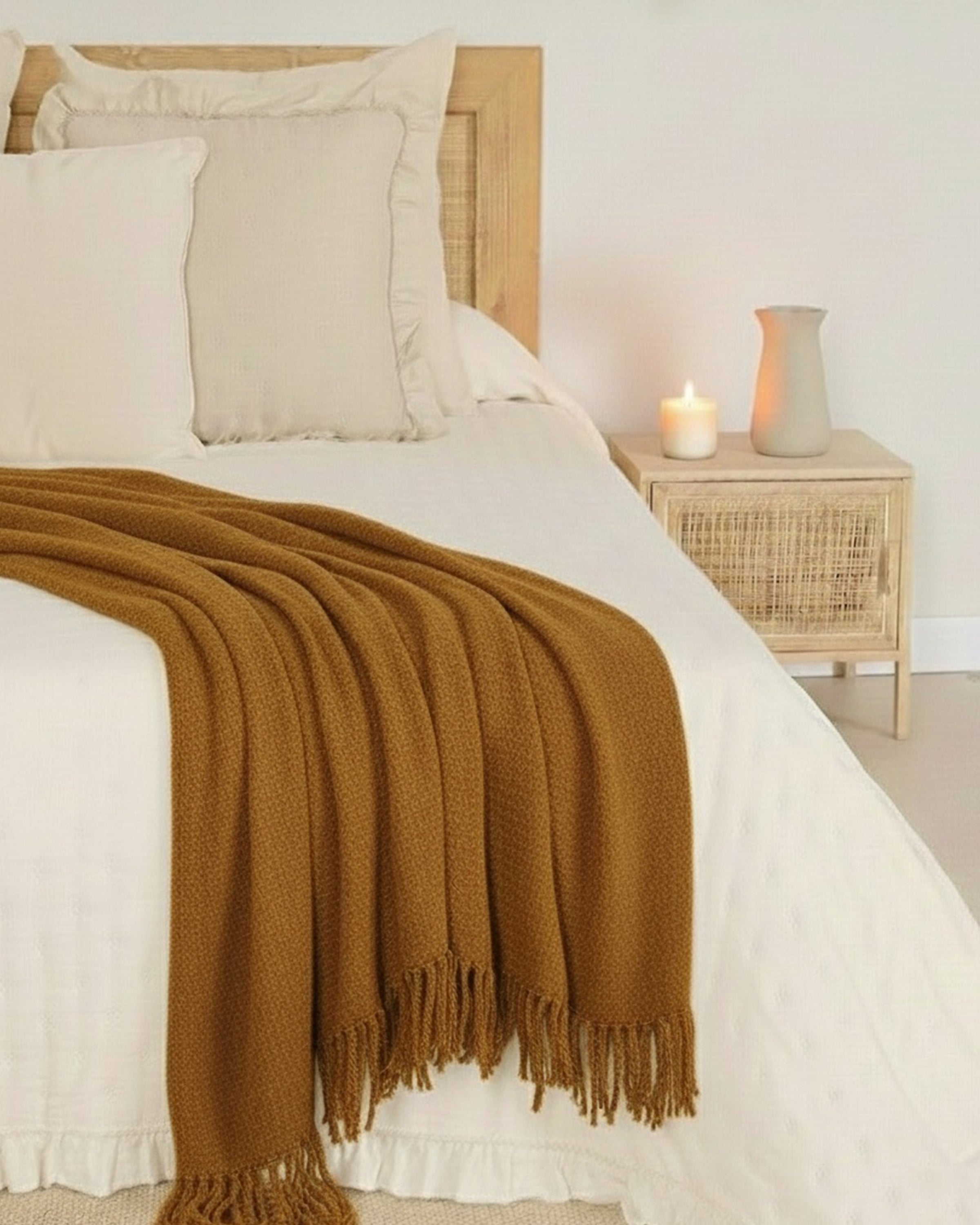 Plaid Chenilla Ocre